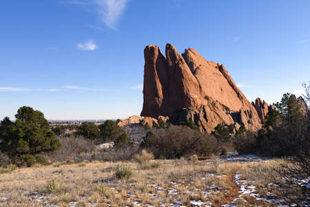 Garden of the Gods Park in Colorado Springs, Coloradoの写真素材