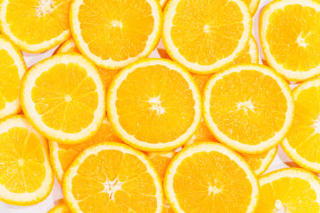 slices of oranges random composition as background
