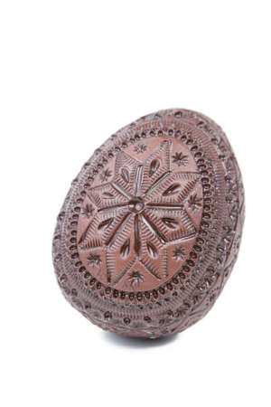 handcrafted easteregg from caly in white backgroundの写真素材