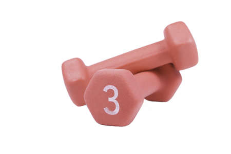 Two weigths for fitness on white backgroundの写真素材