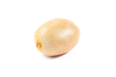 the ripe kiwi isolated on white backgroundの写真素材