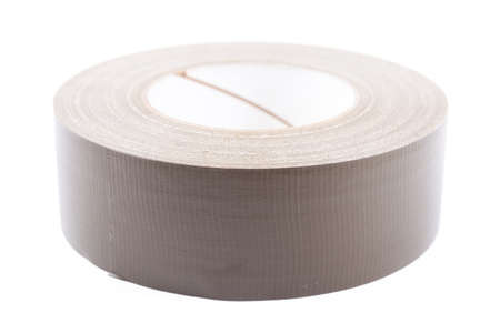 roll of tape isolated on white backgroundの写真素材