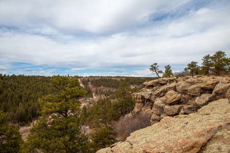 Castlewood Canyon State Park, colorado, USAの写真素材