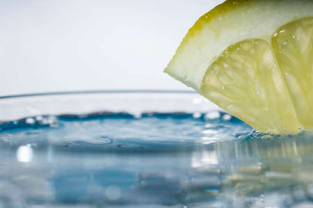 fresh clear water with fresh water splashの写真素材