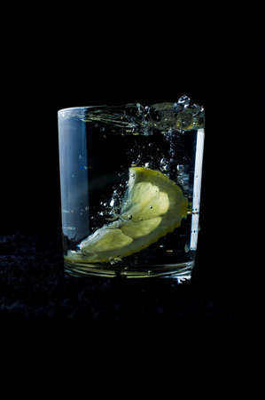 fresh clear water with fresh water splashの写真素材