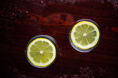 fresh clear water with fresh water splashの写真素材