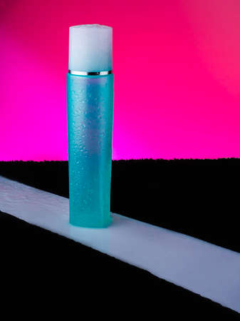 cream with fresh flowers, cosmetic, water beautyの写真素材