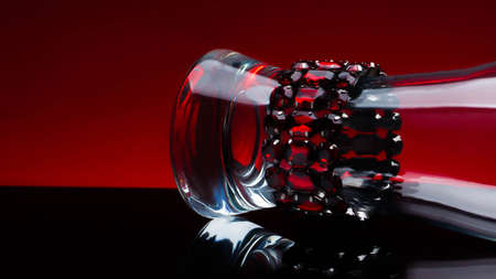 Garnet braslet accessory, beautiful, decorationの写真素材