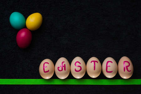 Easter Eggs celebration, color, decorative, design, group, holiday, objects, colorfulの写真素材
