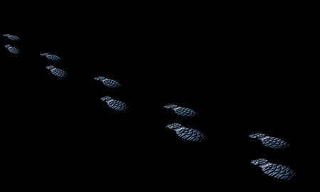 human footprints road action movement boot travel, horizontal, people weather step, trace, adventureの写真素材