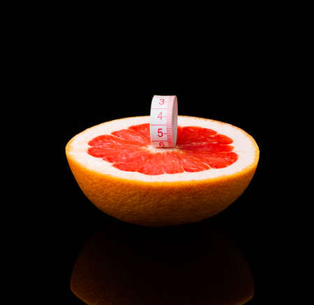 Fitness equipment. Healthy food. grapefruit , water, apple fresh clear fruits sport powerの写真素材