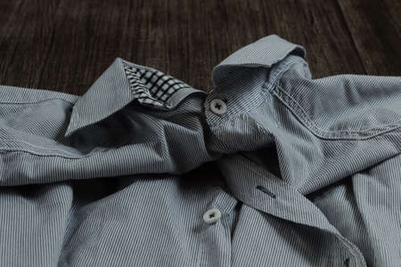 The collar of the shirtの写真素材