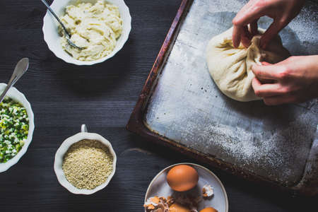 Baking handsの写真素材