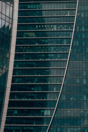 Modern urban architecture, fragment of the buildingの写真素材