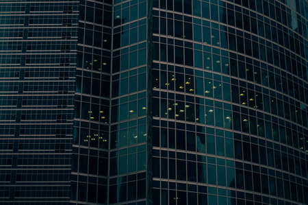 Modern urban architecture, fragment of the building