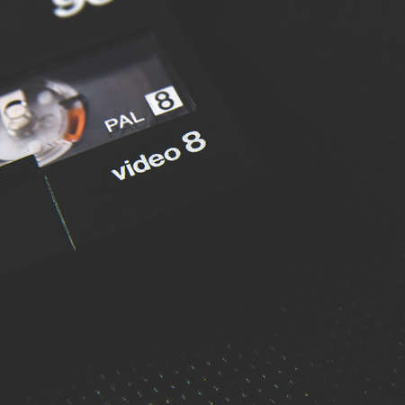 Russia, Moscow, October 02, 2019: Old videotape with the logoのeditorial素材