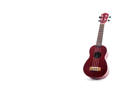 Ukulele on a white background. Music or arts concept