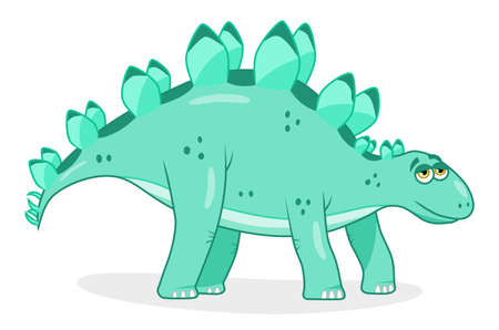 Cartoon dinosaur stegosaurusのイラスト素材