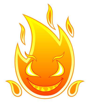 cartoon fireのイラスト素材