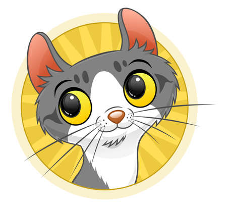 cat portraitのイラスト素材