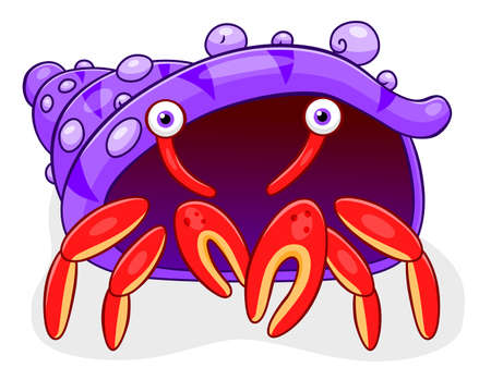 Cartoon cancer hermitのイラスト素材