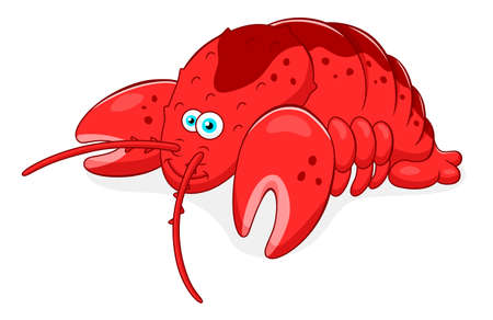 Cartoon lobsterのイラスト素材
