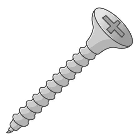 Self-tapping screw illustrationのイラスト素材