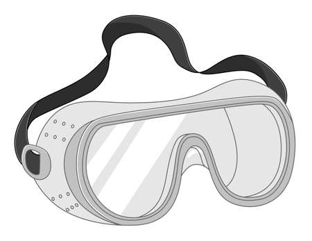 protective glassesのイラスト素材