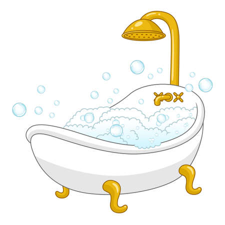 Bath illustrationのイラスト素材