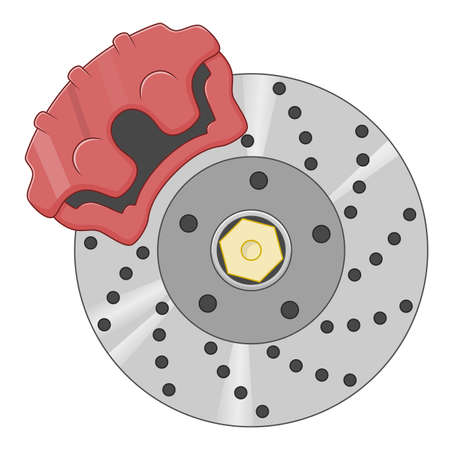 Disc brake illustrationのイラスト素材