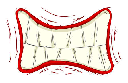 Cartoon evil grinのイラスト素材