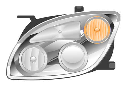 Headlight illustrationのイラスト素材