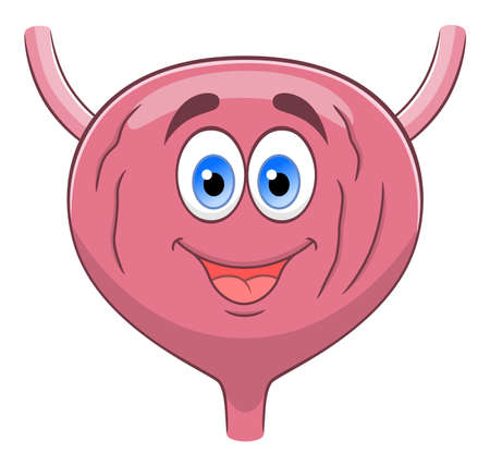Cartoon cute bladderのイラスト素材
