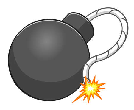 Cartoon bomb.のイラスト素材