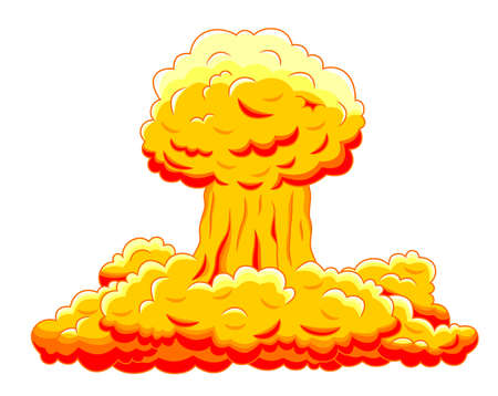 nuclear explosionのイラスト素材