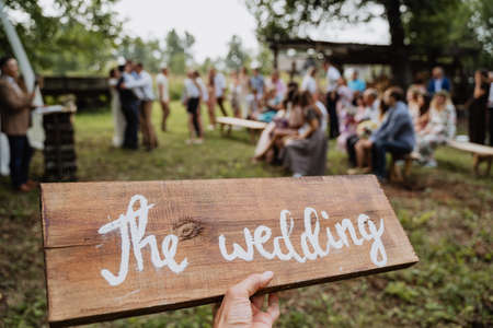 wedding decor, decoration for newlyweds, holiday decoration with flowers, holiday table, photo zone, Banquet hall, celebration, boho styleの写真素材