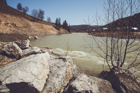 The river showcases a strong, mesmerizing current and presents a truly captivating sight. Its an...