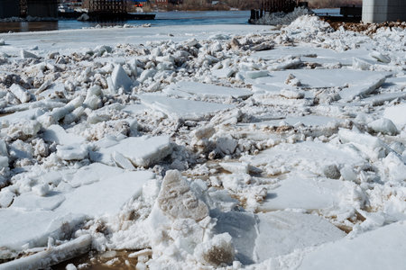 At this moment, the snow blankets the ground in a substantial layer, while in the background, a...