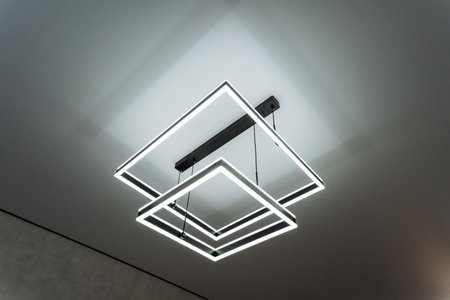 Introducing a stunning Modern Geometric LED Pendant Light Fixture that is specifically designed to...