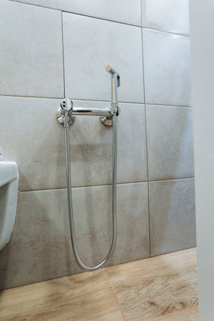 bathroom summary fixture, overview of bathroom installation details, complete guide to shower and tile fittings, detailed overview of bathroom fixtures and their installation processの写真素材