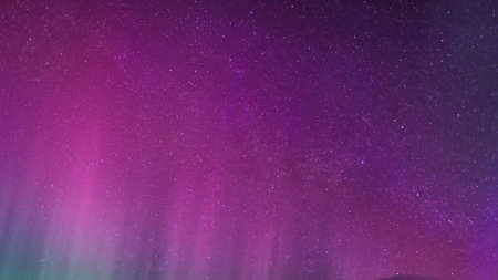 Northern lights in Canadaの写真素材