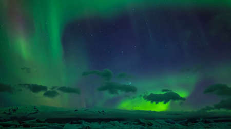 Northern lights in Canadaの写真素材