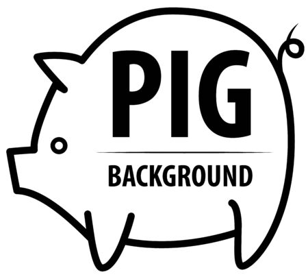 Big pig background.のイラスト素材