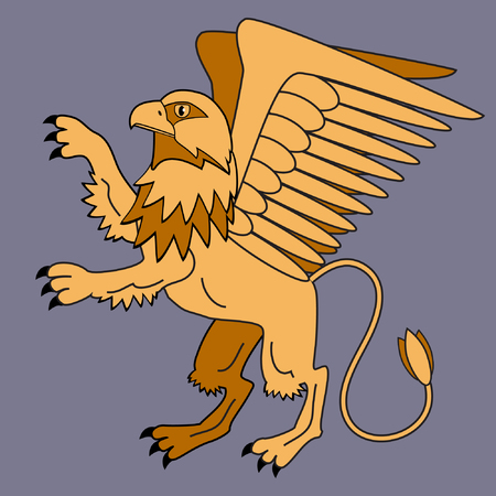 Griffin, mythological creatures.のイラスト素材