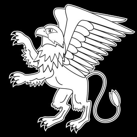 Griffin, mythological creatures.のイラスト素材