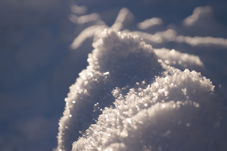 Winter adventures. Snow abstraction. Carpathians. Ukraine.の写真素材