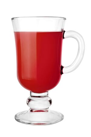 Sour cherry juice in a glass の写真素材