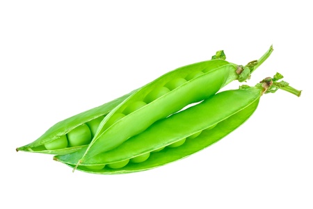 Sweet green peas in closeupの写真素材