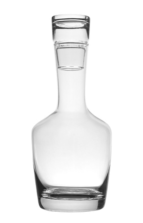 Elegance glass wine decanter nice for serving wine with path included の写真素材