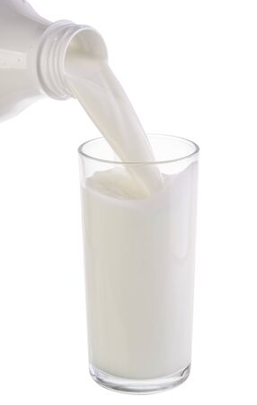 Pouring milkの写真素材